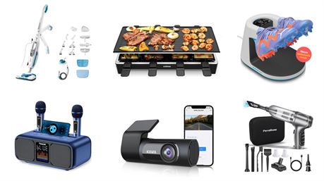 Consumer electronics - Microphones, Vacuums, Grill, Dashcam - 77 Items, Total Retail €7.168