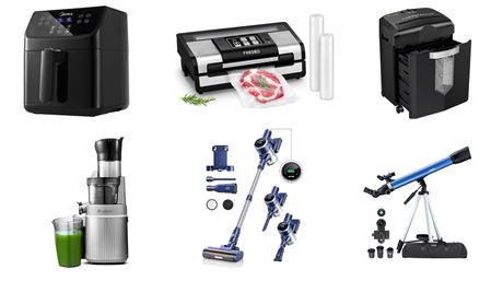 Kitchen & Household - Airfryers, Slowjuicers, Vacuums - 103 Items, Total Retail €10.431