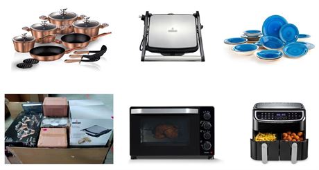 1-DAY LIVE AUCTION Domestic & Kitchen - Buccan, Samsung, Bourgini, Berlinger Haus - 240 Items, Total Retail €14.263