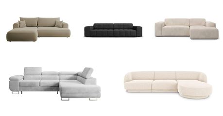 EXCLUSIVE Sofa's OVERSTOCK - 25 items, Total Retail €18.805