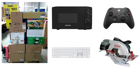 LIVE WEDNESDAY Electronics - Xbox, Apple, Bosch, JBL - 154 Items, Total Retail €14.102